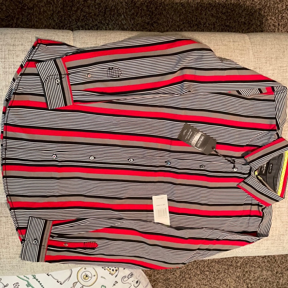 Fashion Nova. XL. Black, grey, white, and red.